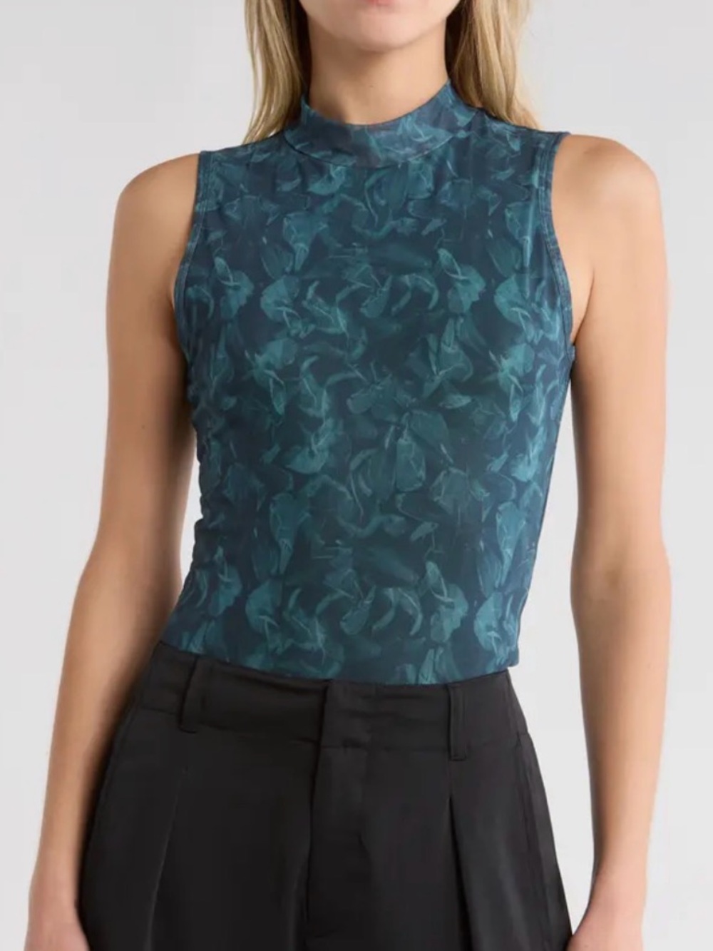 Rag & bone - Aliyah Mock Neck Sleeveless Mesh Top in size XS